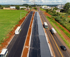 Cascavel, 29 de novembro de 2022 - Obras de duplicação da BR 277