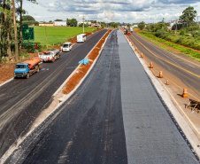 Cascavel, 29 de novembro de 2022 - Obras de duplicação da BR 277