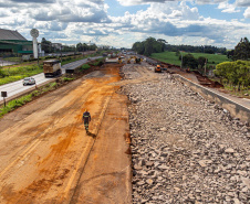 Cascavel, 29 de novembro de 2022 - Obras de duplicação da BR 277