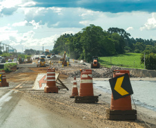 Cascavel, 29 de novembro de 2022 - Obras de duplicação da BR 277