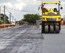 Cascavel, 29 de novembro de 2022 - Obras de duplicação da BR 277