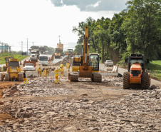 Cascavel, 29 de novembro de 2022 - Obras de duplicação da BR 277