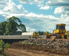 Cascavel, 29 de novembro de 2022 - Obras de duplicação da BR 277