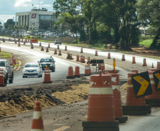 Cascavel, 29 de novembro de 2022 - Obras de duplicação da BR 277