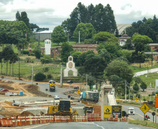 Guarapuava, 29 de novembro de 2022 - Obras de duplicação da BR 277. Foto: Roberto Dziura Jr./AEN