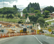 Guarapuava, 29 de novembro de 2022 - Obras de duplicação da BR 277. Foto: Roberto Dziura Jr./AEN