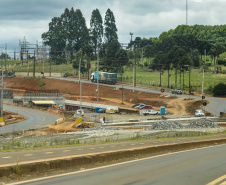 Guarapuava, 29 de novembro de 2022 - Obras de duplicação da BR 277. Foto: Roberto Dziura Jr./AEN