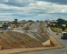 Guarapuava, 29 de novembro de 2022 - Obras de duplicação da BR 277. Foto: Roberto Dziura Jr./AEN