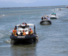 Secretário da Segurança acompanha ações do Verão Maior Paraná em Guaratuba e na Ilha do Mel
