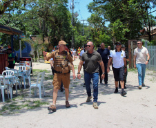 Secretário da Segurança acompanha ações do Verão Maior Paraná em Guaratuba e na Ilha do Mel