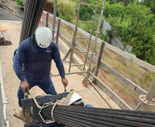 Ponte da Integração passa por teste carga e recebe acabamentos finais 