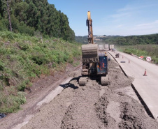 Com 90% da obra pronta, DER prevê concluir pavimento de concreto da PRC-280 ainda em 2022