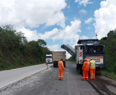 Com 90% da obra pronta, DER prevê concluir pavimento de concreto da PRC-280 ainda em 2022