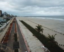 Veranistas devem evitar trechos de obras no litoral, para evitar acidentes