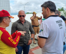 Secretário da Segurança Pública vistoria unidades das forças estaduais no Litoral