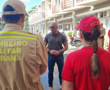 GUARATUBA - Secretário de Segurança acompanha ações do Verão Maior Paraná em Guaratuba e na Ilha do Mel -   O secretário e sua comitiva estiveram nas sedes do Corpo de Bombeiros Militar, da Polícia Militar, da Polícia Civil e da Polícia Penal, em Guaratuba - 