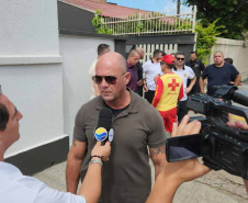GUARATUBA - Secretário de Segurança acompanha ações do Verão Maior Paraná em Guaratuba e na Ilha do Mel -   O secretário e sua comitiva estiveram nas sedes do Corpo de Bombeiros Militar, da Polícia Militar, da Polícia Civil e da Polícia Penal, em Guaratuba - 