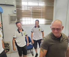 GUARATUBA - Secretário de Segurança acompanha ações do Verão Maior Paraná em Guaratuba e na Ilha do Mel -   O secretário e sua comitiva estiveram nas sedes do Corpo de Bombeiros Militar, da Polícia Militar, da Polícia Civil e da Polícia Penal, em Guaratuba - 