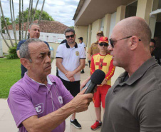 GUARATUBA - Secretário de Segurança acompanha ações do Verão Maior Paraná em Guaratuba e na Ilha do Mel -   O secretário e sua comitiva estiveram nas sedes do Corpo de Bombeiros Militar, da Polícia Militar, da Polícia Civil e da Polícia Penal, em Guaratuba - 