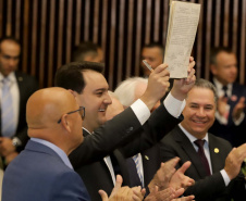 Posse do governador Carlos Massa Ratinho Junior e do vice-governador Darci Piana.