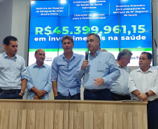 Saúde confirma mais de R$ 45 milhões em investimentos para a Região de Cascavel