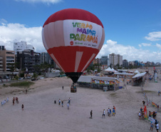 Beleza contemplada do alto: voo de balão estreia no Verão Maior Paraná