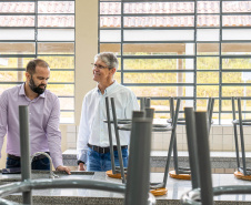  Secretário de Estado da Educação, Roni Miranda visita Colégio Estadual Augusto Vanin, em Campo Largo