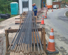 Obras estrada da Graciosa