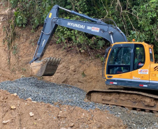 Obras estrada da Graciosa