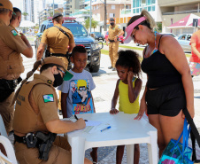 Polícia Militar já distribuiu mais de 17 mil pulseirinhas de identificação no Litoral