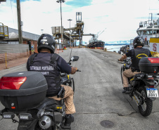 Com maior mobilidade, novas motos reforçam segurança nos portos do Paraná