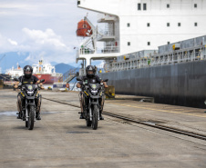 Com maior mobilidade, novas motos reforçam segurança nos portos do Paraná