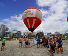 Beleza contemplada do alto: voo de balão estreia no Verão Maior Paraná