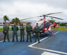  Serviço de resgate e patrulhamento aéreo realizado pelo Batalhão de Polícia Militar de Operações Aéreas (BPMOA), no litoral paranaense.