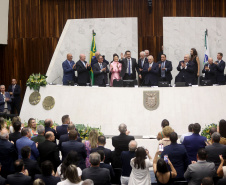 Posse do governador Carlos Massa Ratinho Junior e do vice-governador Darci Piana.