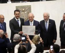 Posse do governador Carlos Massa Ratinho Junior e do vice-governador Darci Piana.