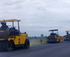 Rodovia entre Maringá e Peabiru recebe obras de conservação no pavimento e pintura