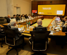 Vice-Governador Darci Piana em reunião com a Câmara de Comercio Brasil Canada.