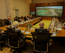 Vice-Governador Darci Piana em reunião com a Câmara de Comercio Brasil Canada.