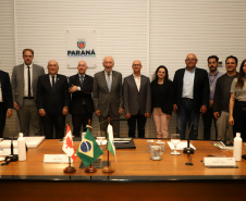 Vice-Governador Darci Piana em reunião com a Câmara de Comercio Brasil Canada.