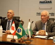 Vice-Governador Darci Piana em reunião com a Câmara de Comercio Brasil Canada.