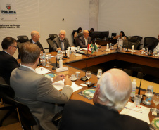 Vice-Governador Darci Piana em reunião com a Câmara de Comercio Brasil Canada.