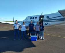 Aeronave do Estado agiliza transplante de rins em Maringá com captação rápida em Ponta Porã