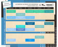 Academia Alfredo Andersen divulga oficinas do primeiro semestre; inscrições serão abertas na próxima semana