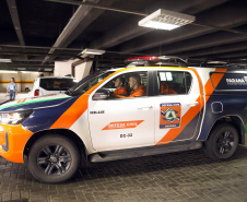 Equipe da Defesa Cvil do Paraná embarca para Sao Paulo para auxiliar na documentação dos municípios atingidos pelas chuvas durante o Carnaval. A equipe é composta pelo Major Daniel Lorenzetto, capitão Anderson Gomes das Neves e o cabo Silvio de Araujo Correa.