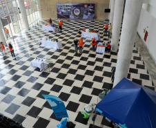 Exposição no Palácio Iguaçu comemora 50 anos da Defesa Civil do Paraná