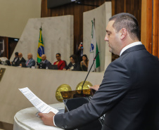  governador Carlos Massa Ratinho Junior participou nesta segunda-feira (06) da abertura oficial dos trabalhos da Assembleia Legislativa do Paraná (Alep).