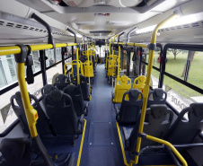 Apresentação do ônibus a gás