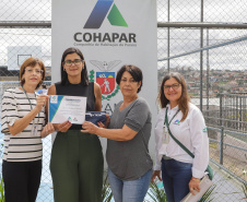 Londrina, 25 de fevereiro de 2023 - Entrega das chaves do Residencial Solar di Ravello, com familias contempladas pelo programa Casa Fácil.