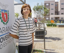 Londrina, 25 de fevereiro de 2023 - Entrega das chaves do Residencial Solar di Ravello, com familias contempladas pelo programa Casa Fácil.